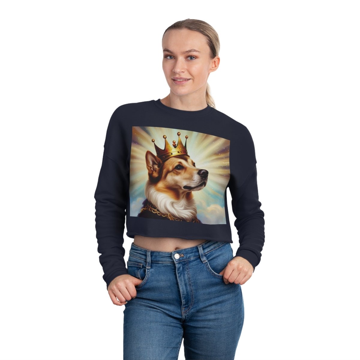 Royal Dog Women's Cropped Sweatshirt - Style C - DarzyStore