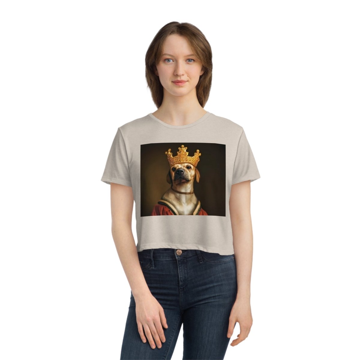 Royal Dog Women's Flowy Cropped Tee - Style A - DarzyStore